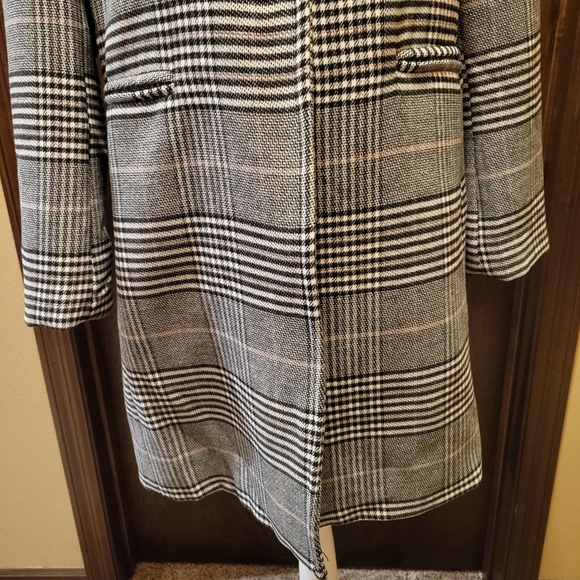 Joe Fresh Gray & Black Plaid Coat - Picture 3 of 9